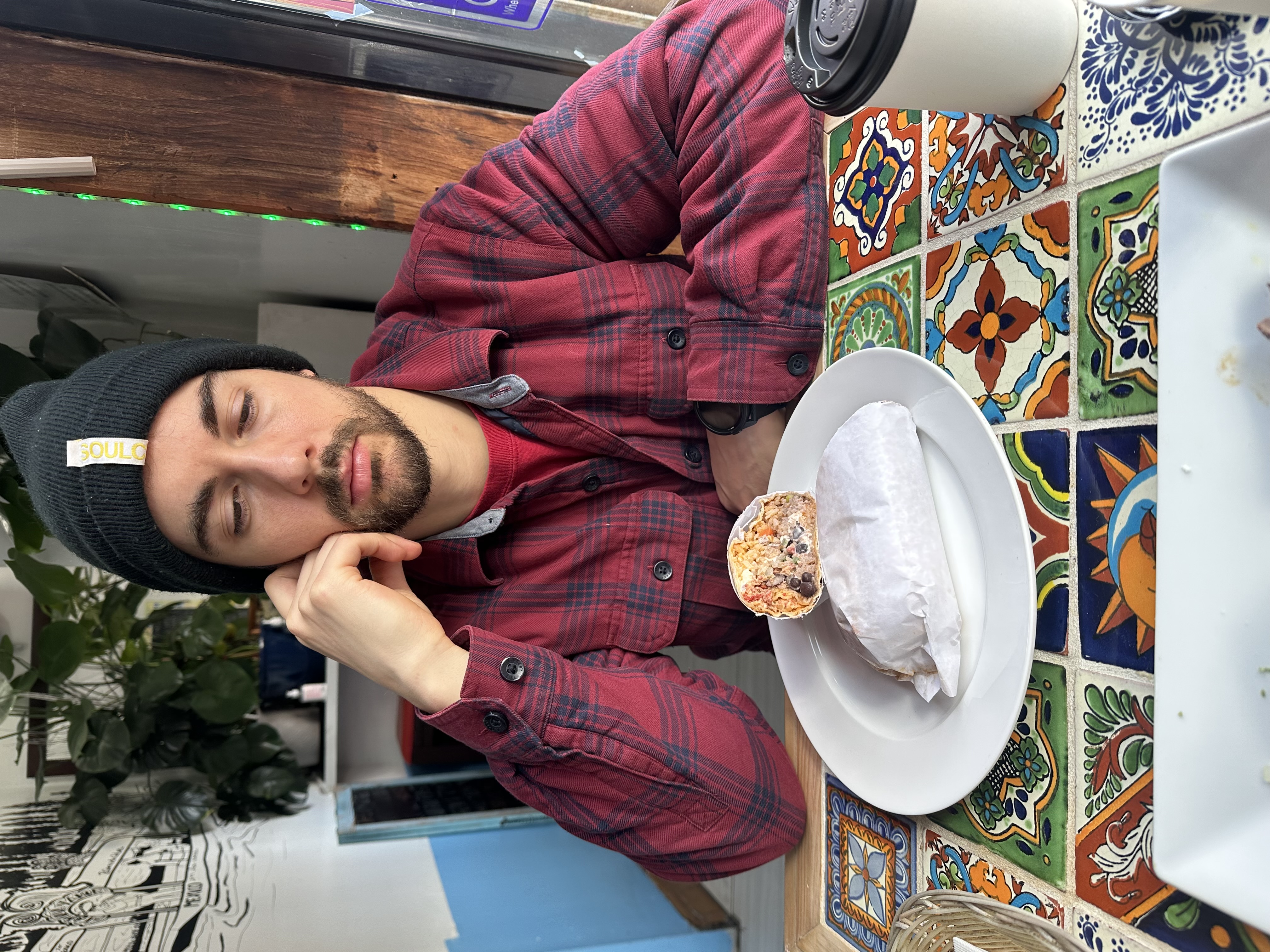 Chilaquiles and coffee at Cafe Xochimilco